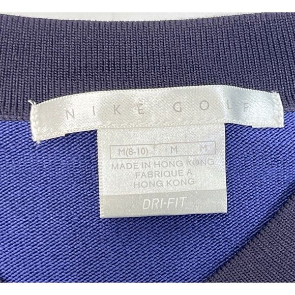 Nike Golf Womens Argyle Sweater DriFit Tour Performance Size Medium 8 10 - Picture 4 of 13